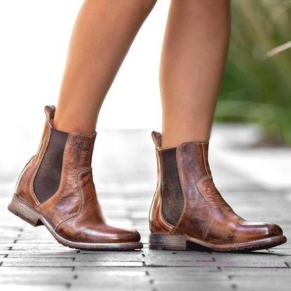 JO | women's ankle boots in vintage-style leather