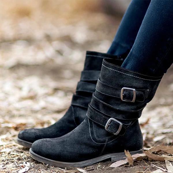JO | Robust ankle boots with buckle