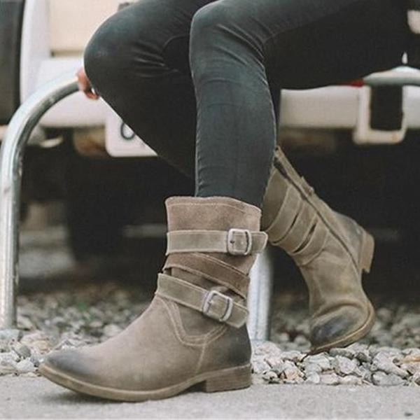 JO | Robust ankle boots with buckle