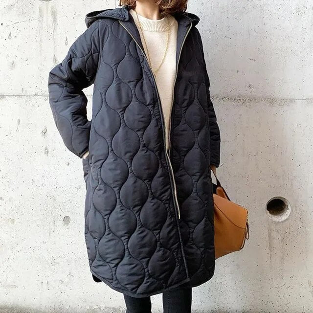 JO | Quilted coat with hood