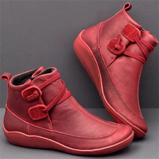 JO | Casual leather buckle boots