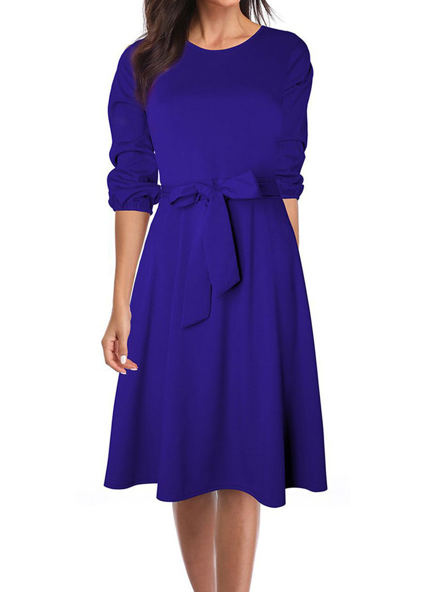 JO | Elegant work coat long sleeve midi dress