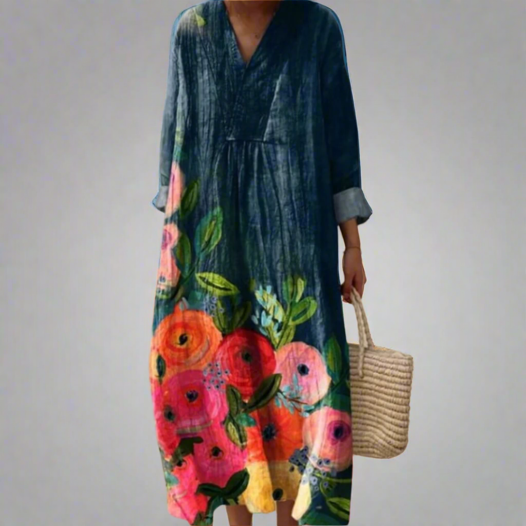 JO | Watercolor floral maxi-dress