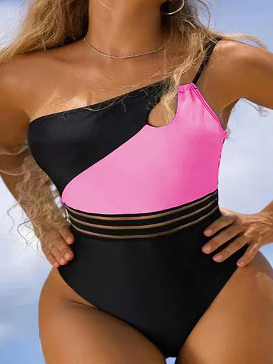 JO | Bikini swimsuit for women fabric panel patchwork body