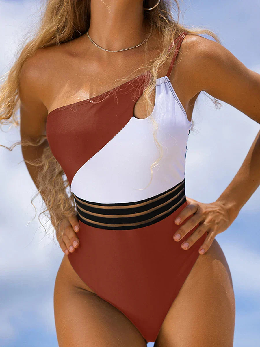 JO | Bikini swimsuit for women fabric panel patchwork body