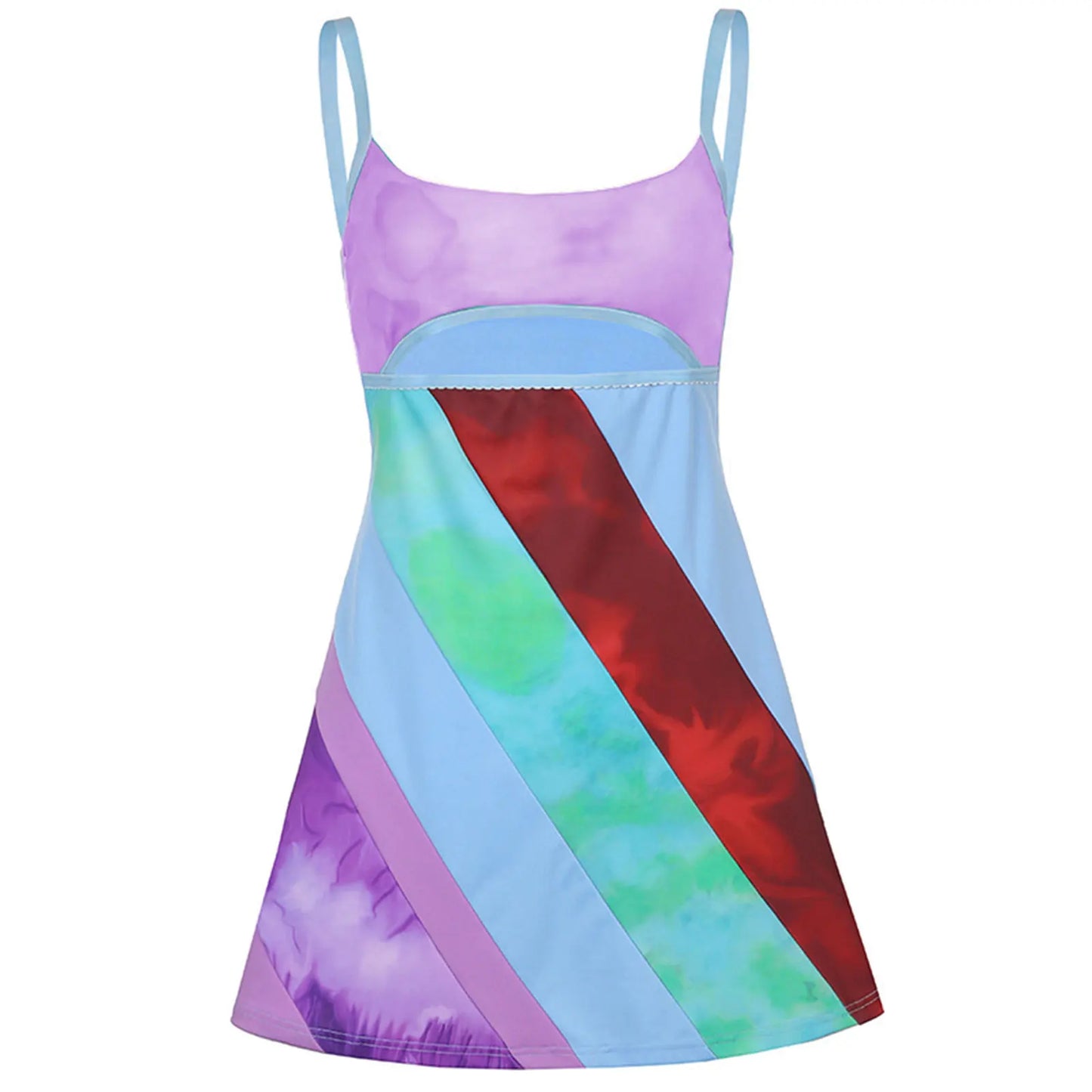 JO | Womens Sexy Bodycon Print Semi-Sheer Mini Dress Y2K E-Girl