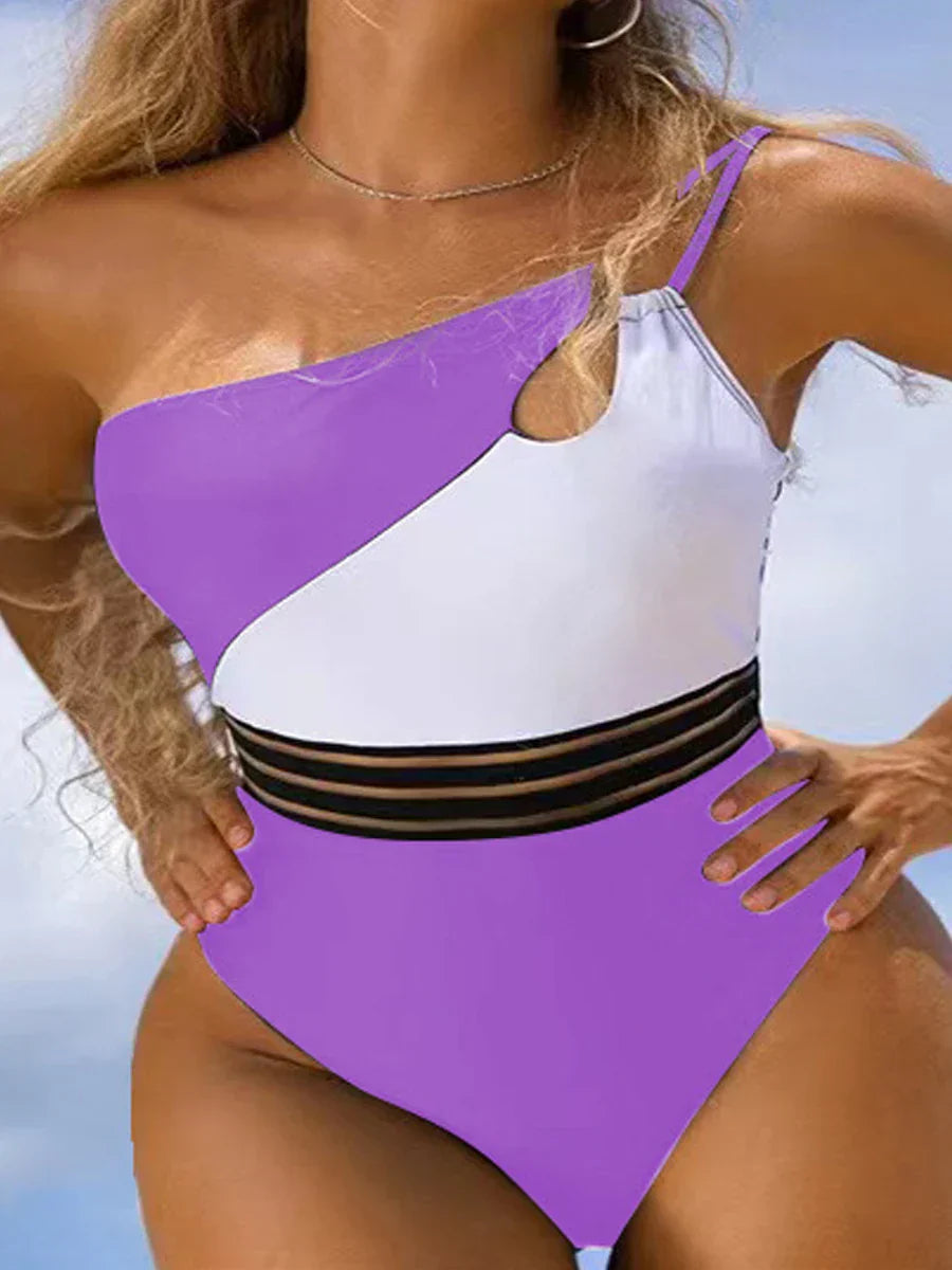 JO | Bikini swimsuit for women fabric panel patchwork body