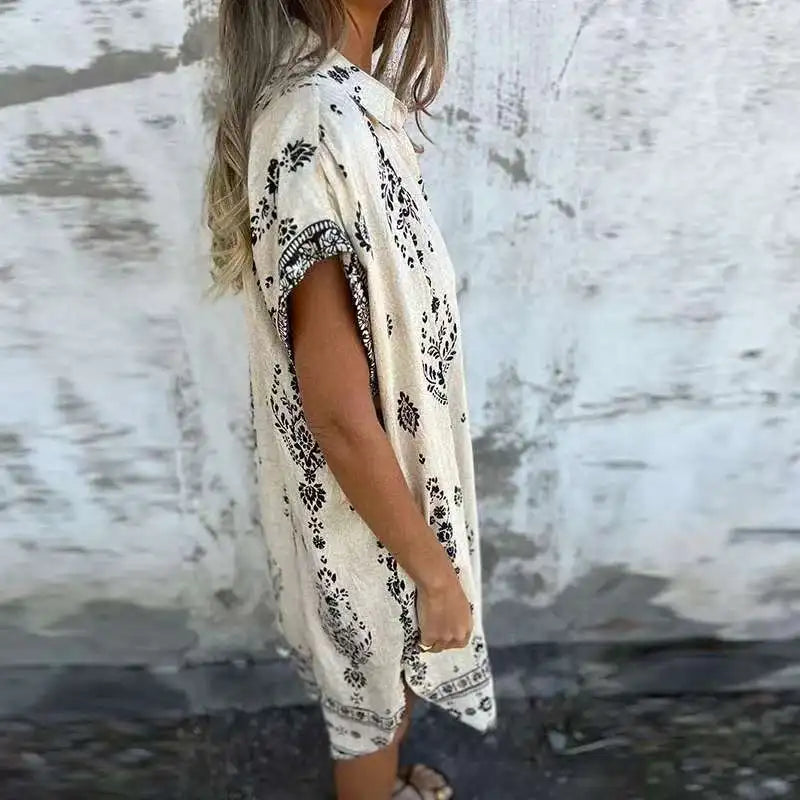 JO | Midi dress with buttoned pockets