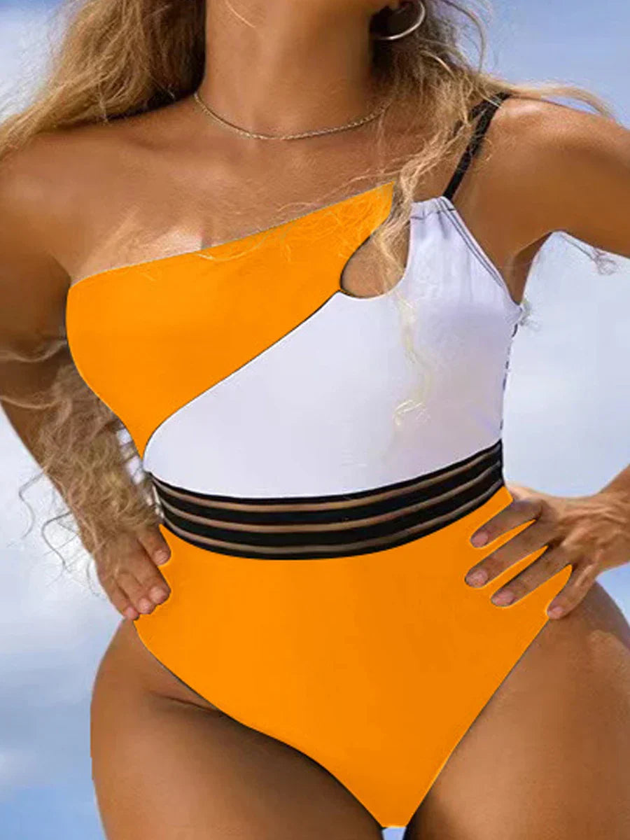 JO | Bikini swimsuit for women fabric panel patchwork body