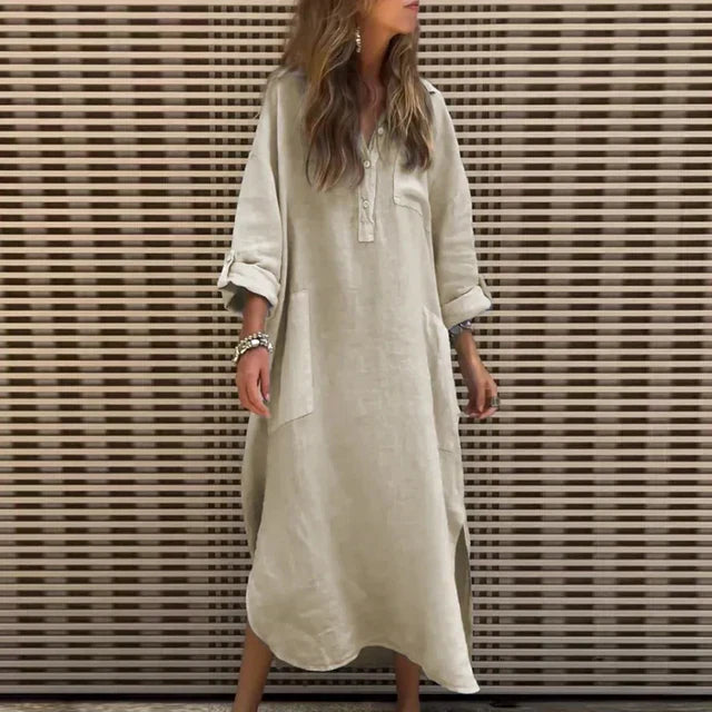 JO | Casual maxi dress in cotton blend