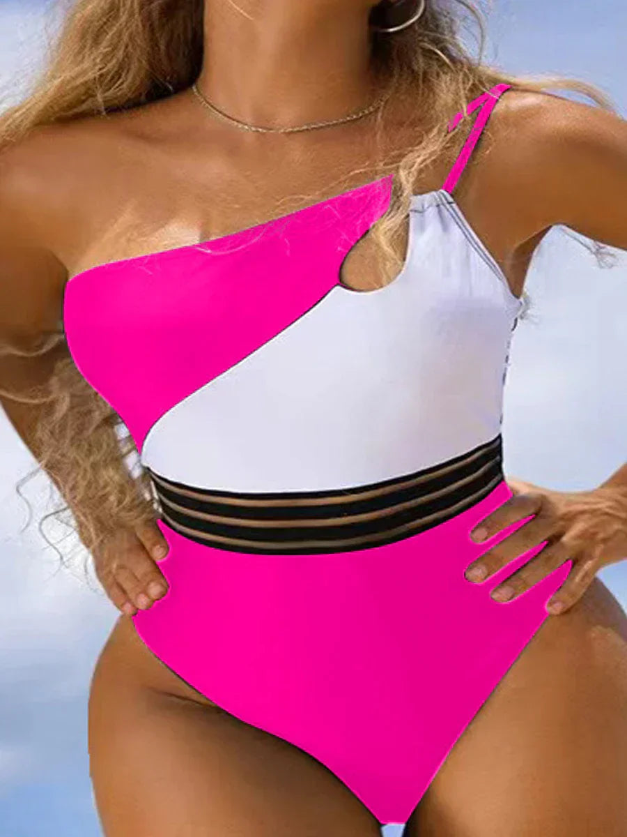 JO | Bikini swimsuit for women fabric panel patchwork body