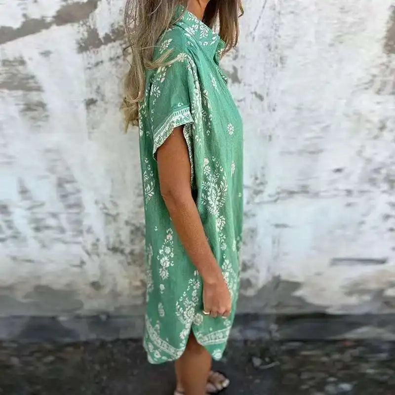 JO | Midi dress with buttoned pockets