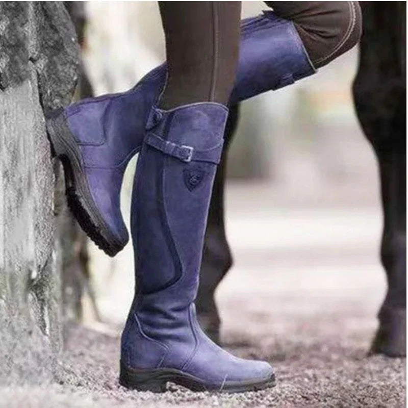 JO | Robust knee-high leather boots