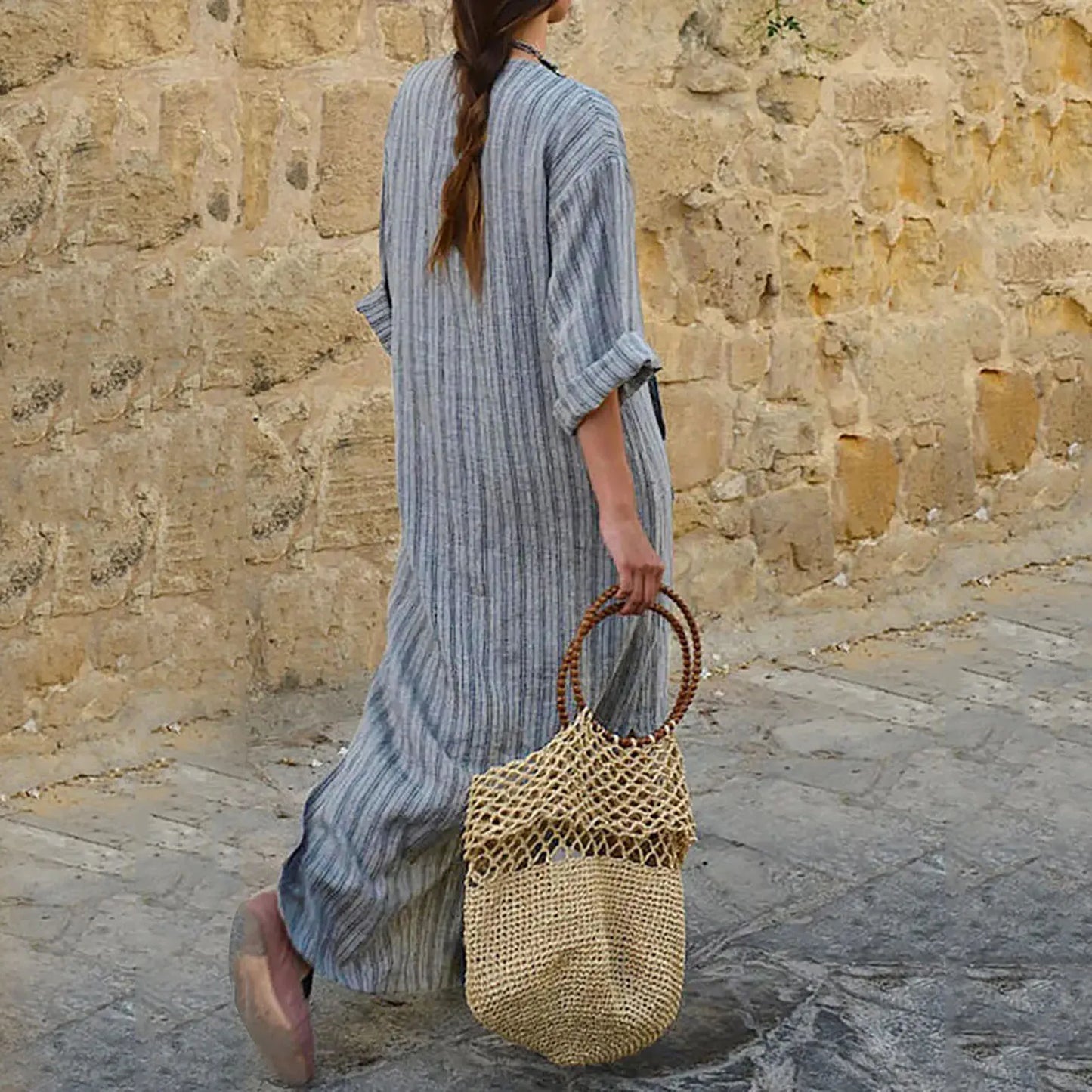 JO | Striped maxi dress