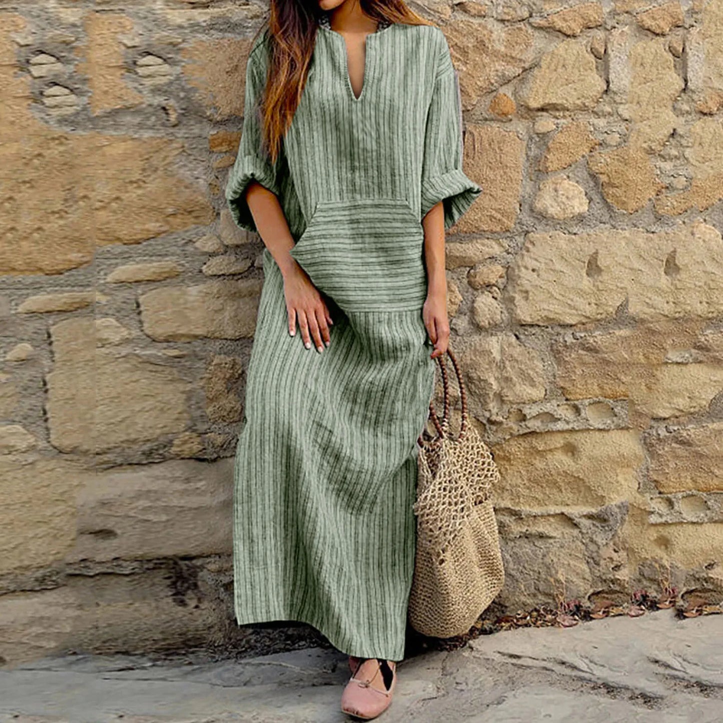 JO | Striped maxi dress