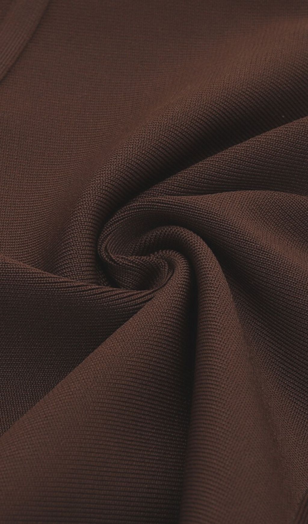 JO | STRAPLESS BANDAGE MINI DRESS IN BROWN