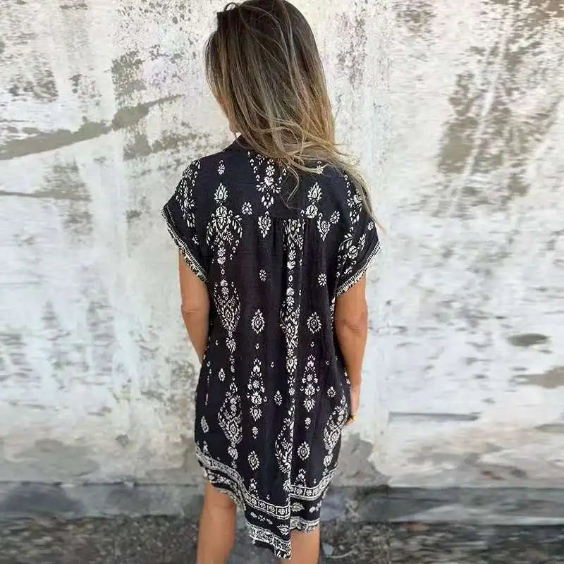 JO | Midi dress with buttoned pockets