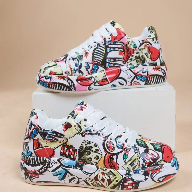 JO | Vibrant graffiti-style sneakers