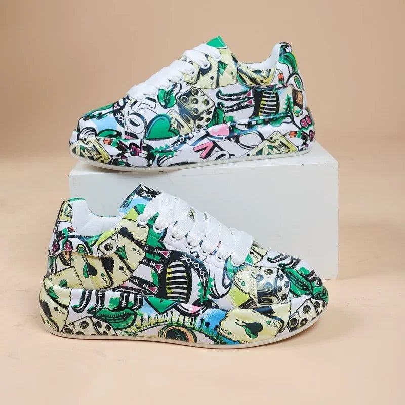 JO | Vibrant graffiti-style sneakers
