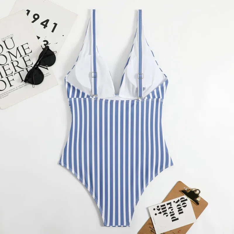 JO | Summer Sexy striped one-piece
