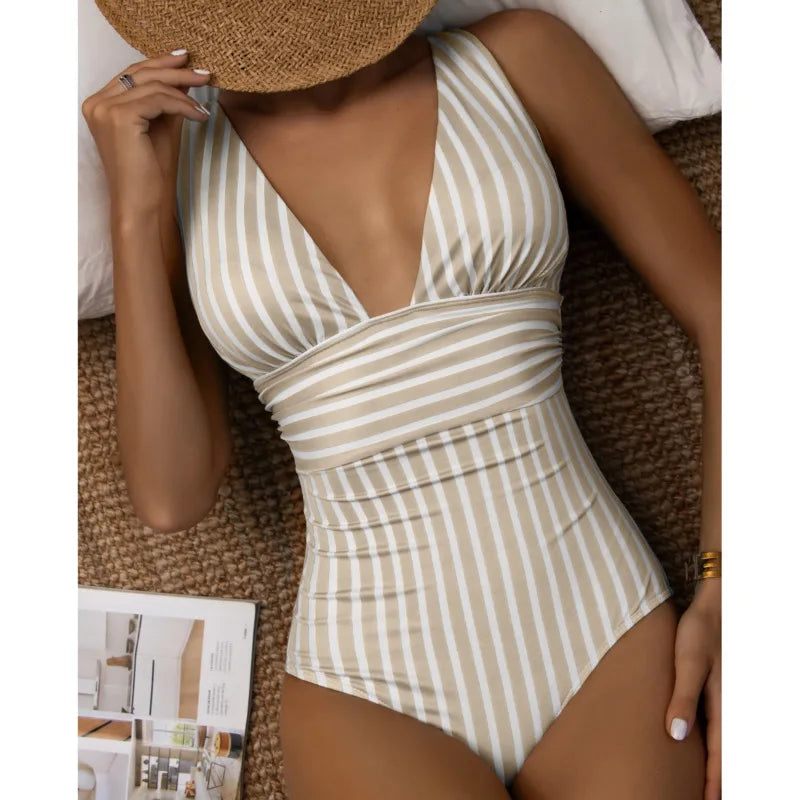 JO | Summer Sexy striped one-piece