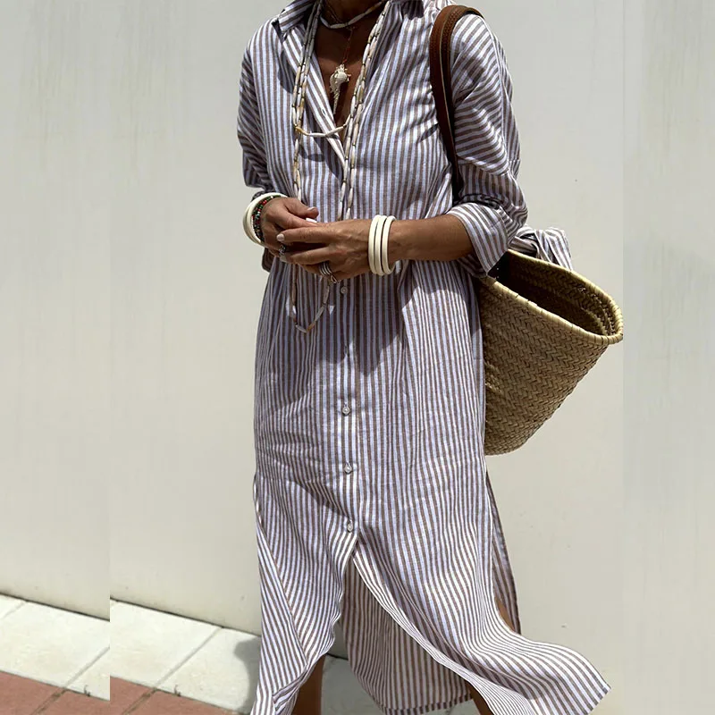 JO | striped shirt dress for women in a comfortable fit