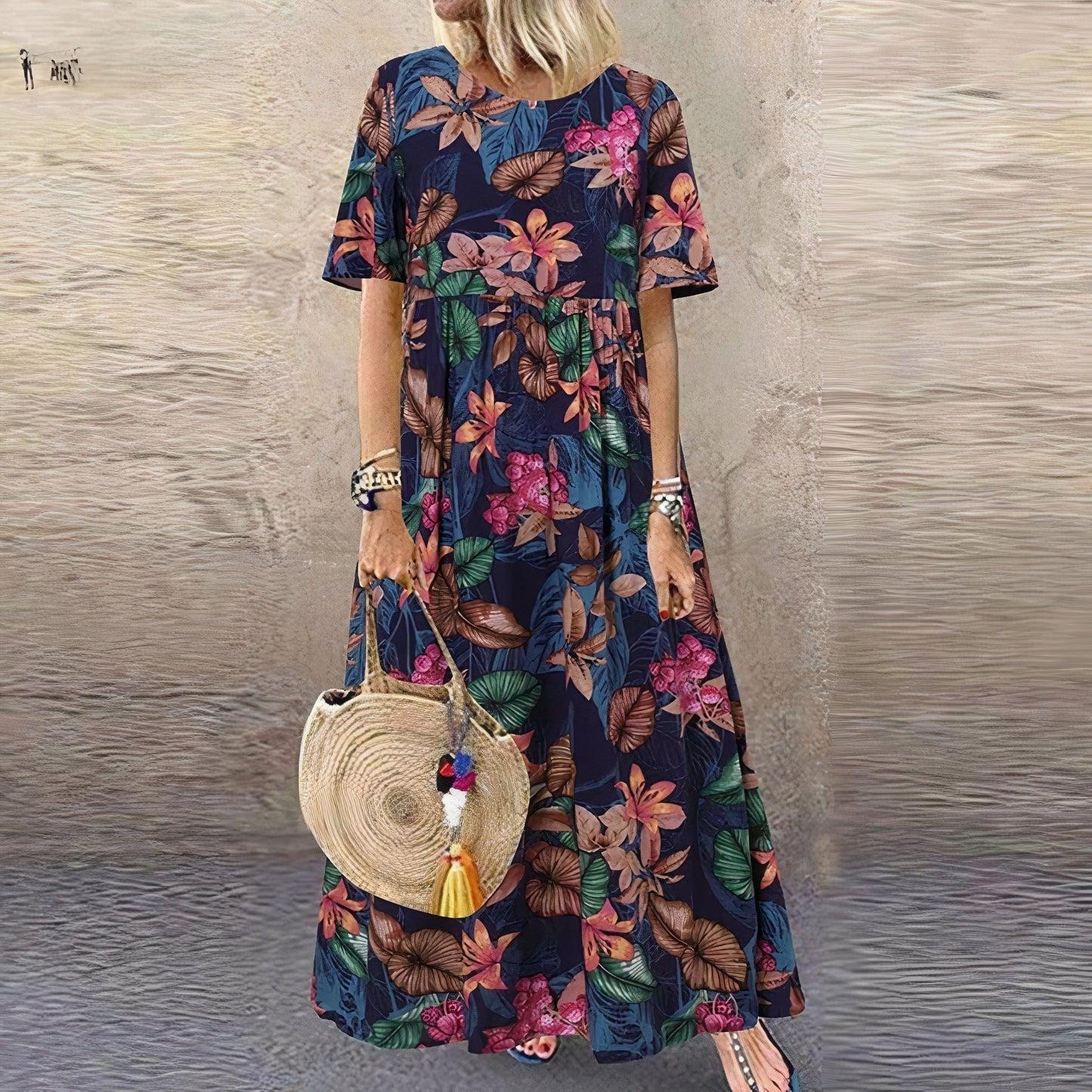 JO | Vibrant Floral Maxi Dress