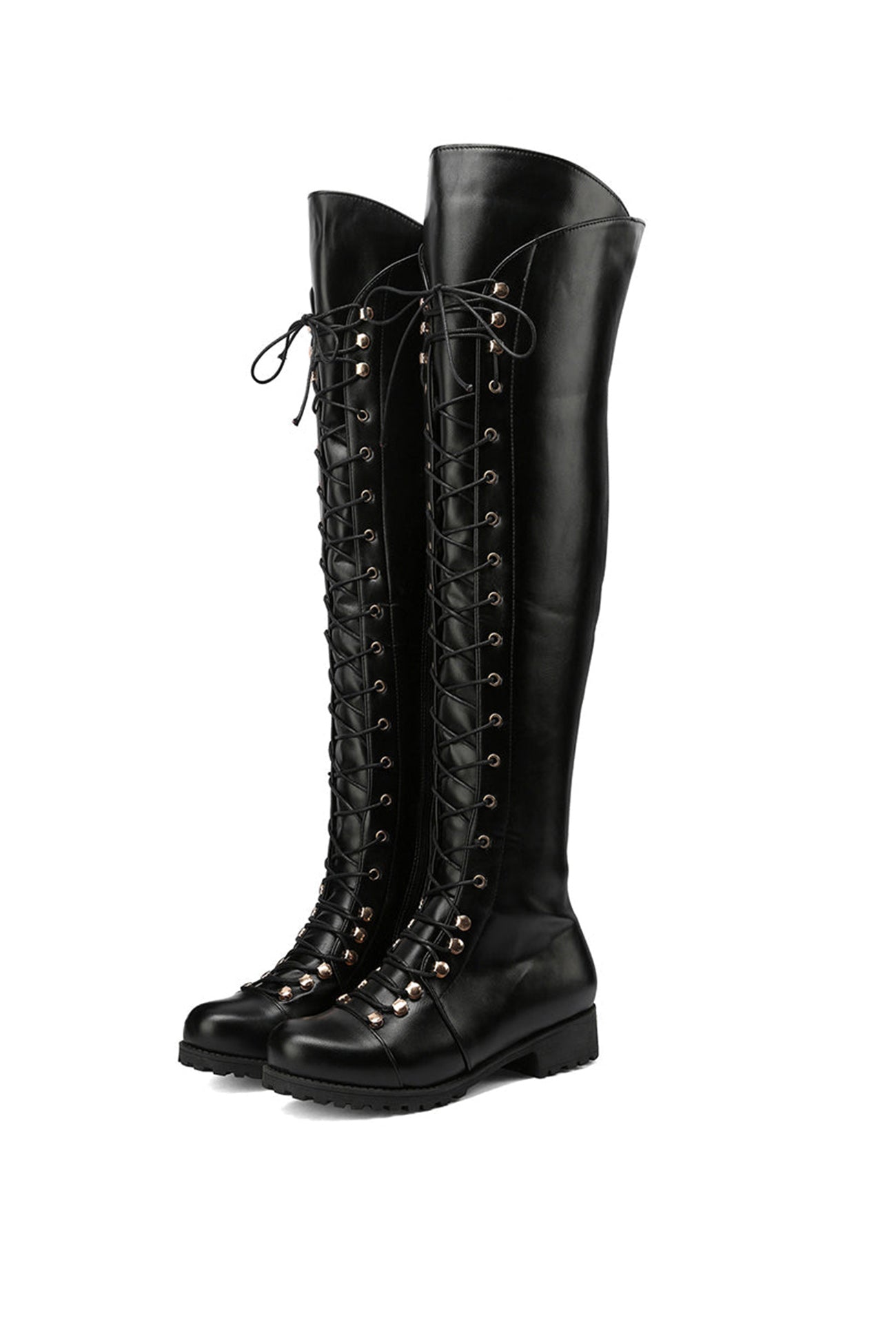 JO | Over-the-knee boots with laces