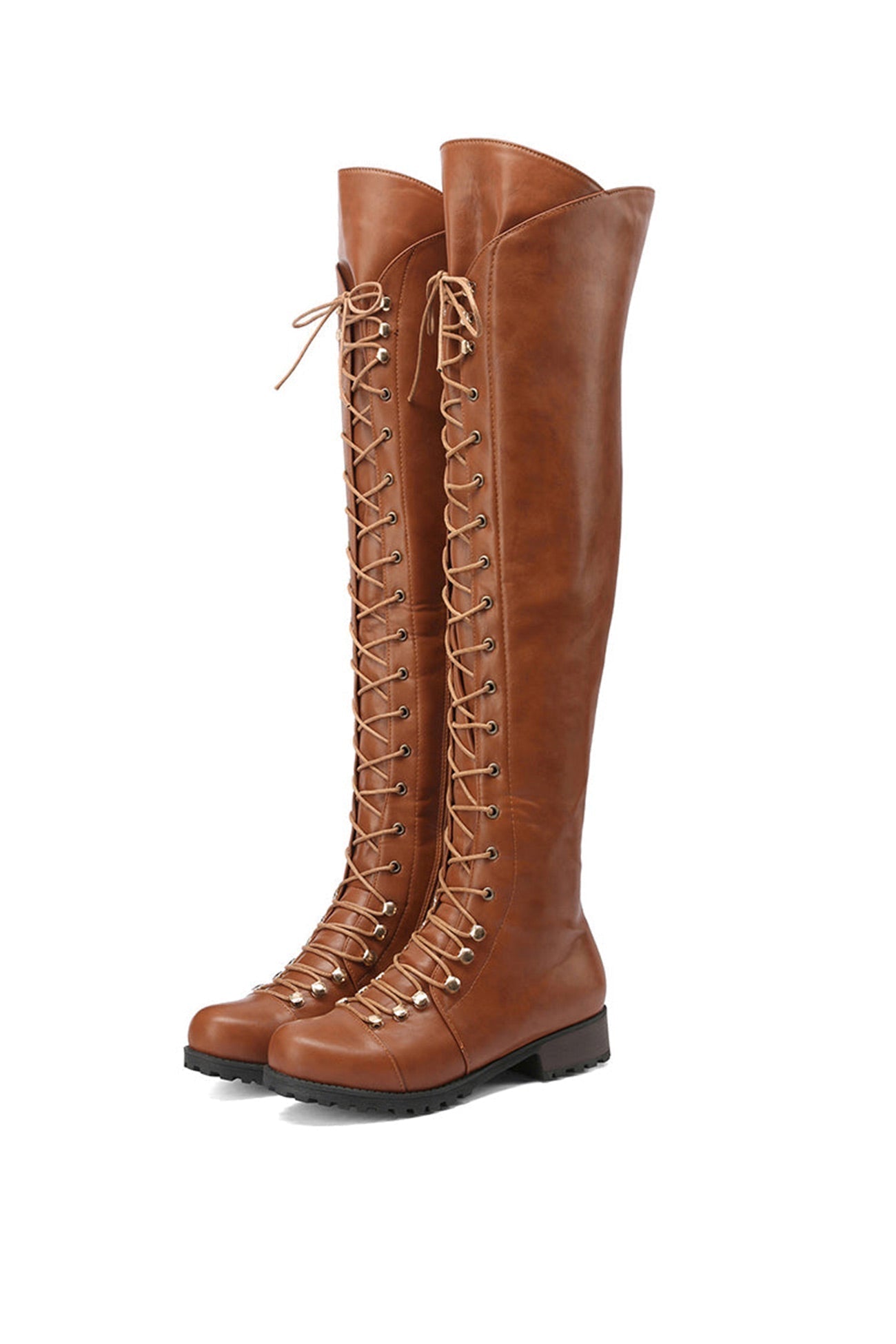 JO | Over-the-knee boots with laces