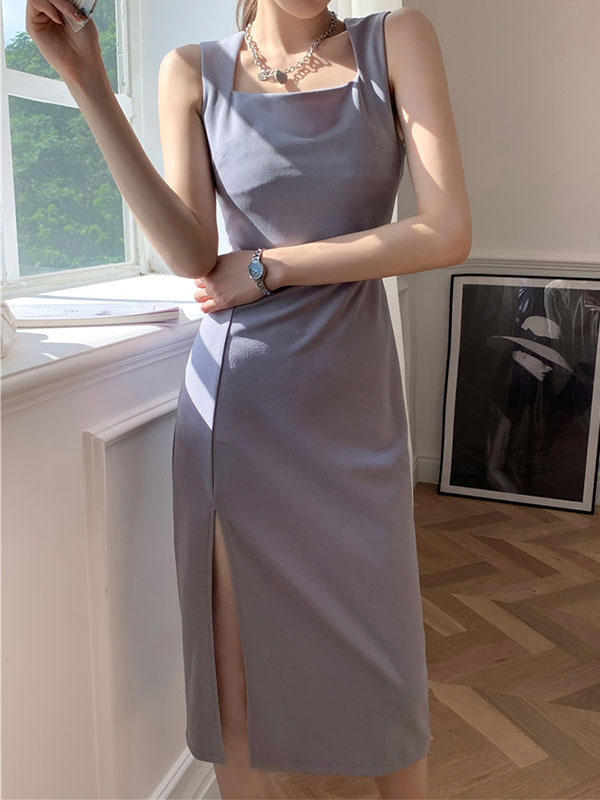 JO | Vintage midi dress with split straps