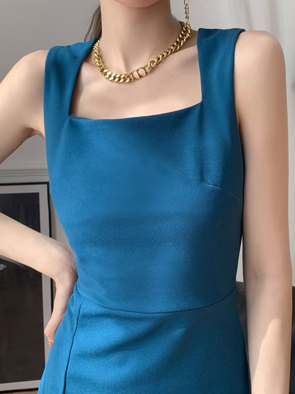 JO | Vintage midi dress with split straps