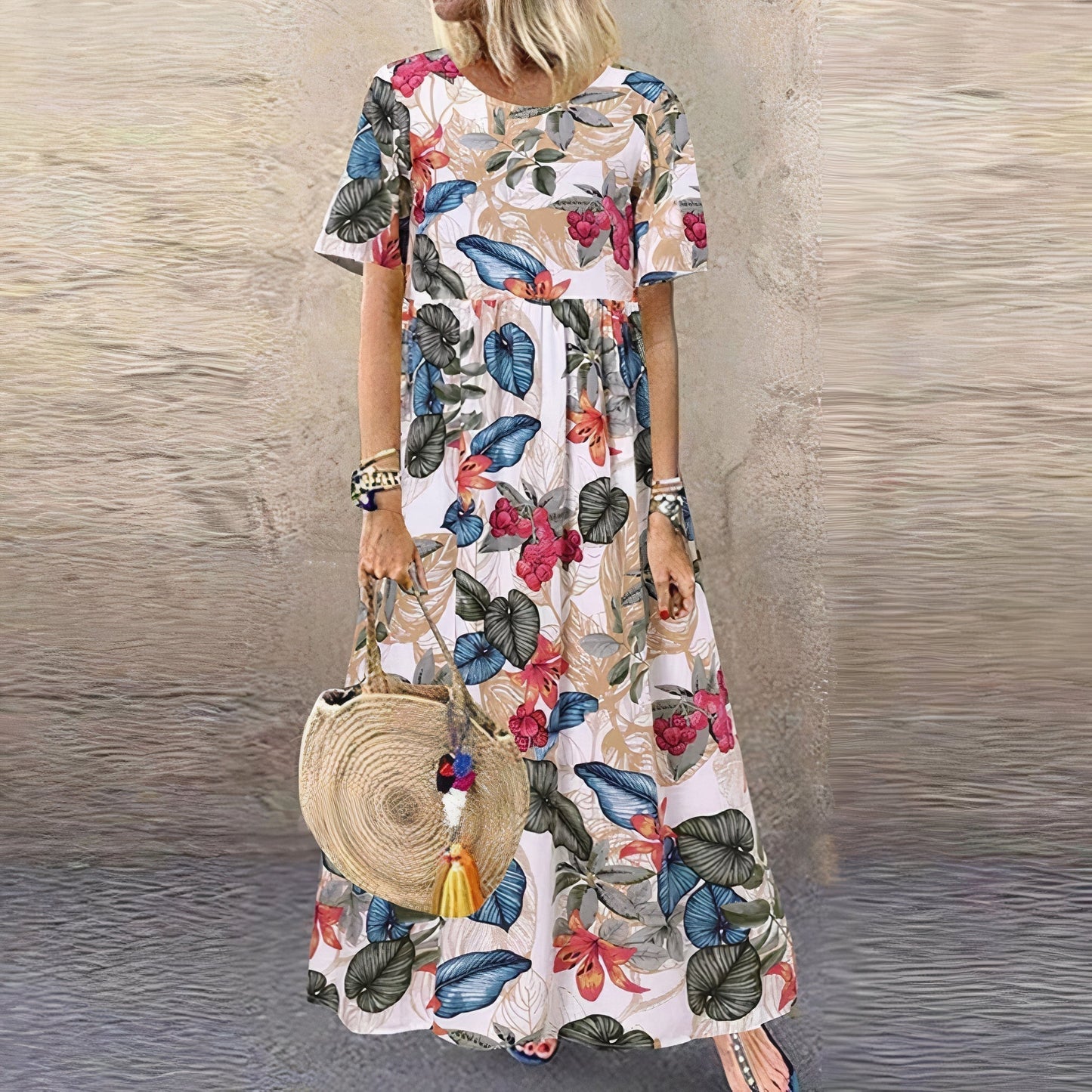 JO | Vibrant Floral Maxi Dress