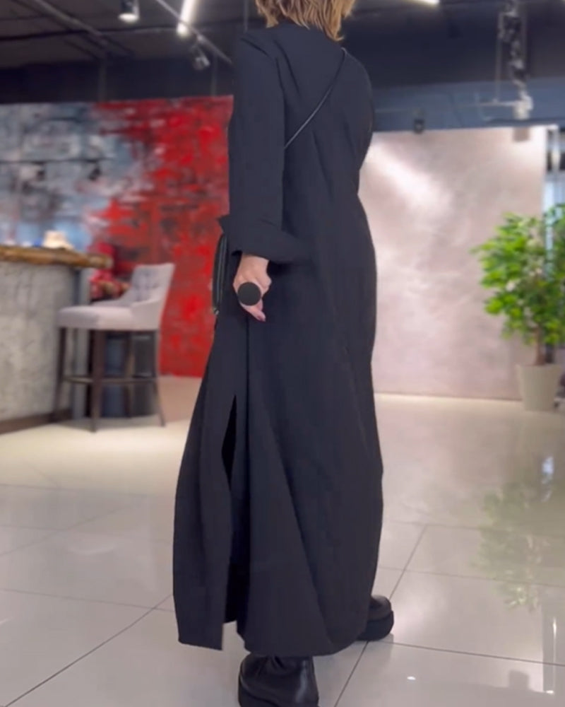 JO | Longline Elegant shirt dress