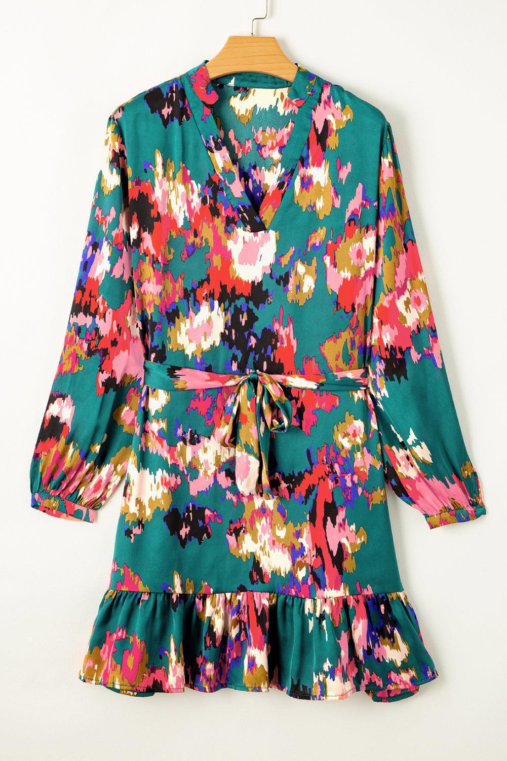 JO | elegant green mini dress for women