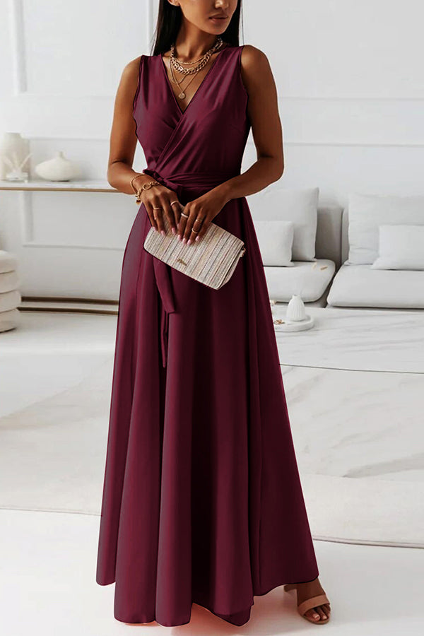 JO | Wrap strap maxi dress