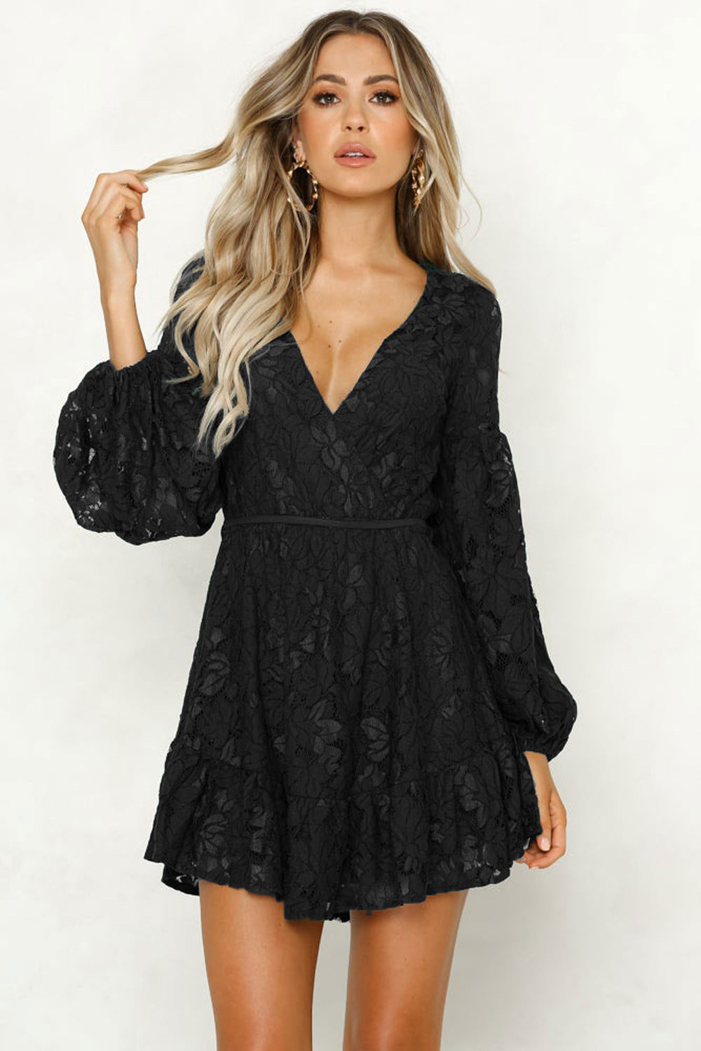 JO | Lace-up shirt dress