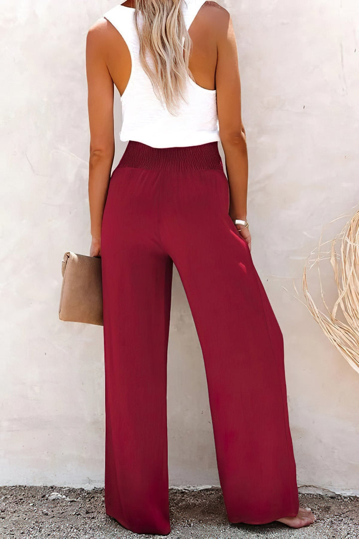 JO | High-waisted linen trousers