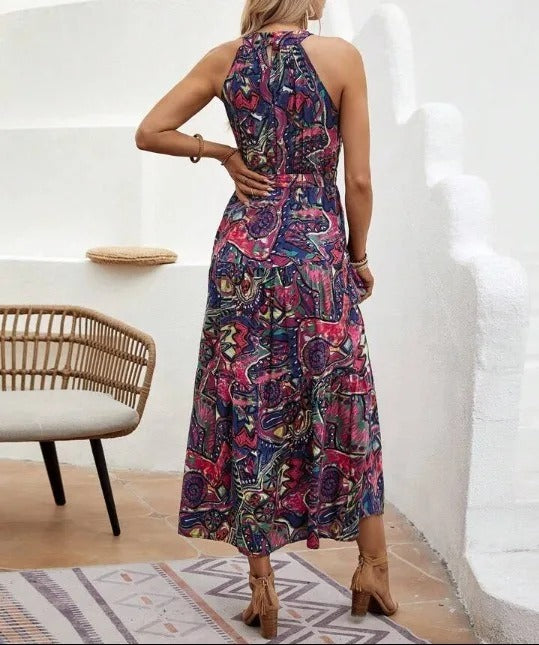 JO | Retro maxi dress with turtleneck