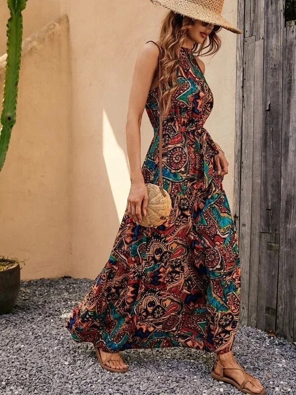 JO | Retro maxi dress with turtleneck