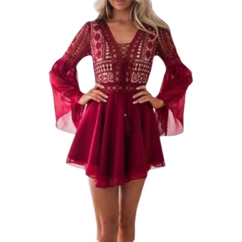 JO | Lace-up shirt dress