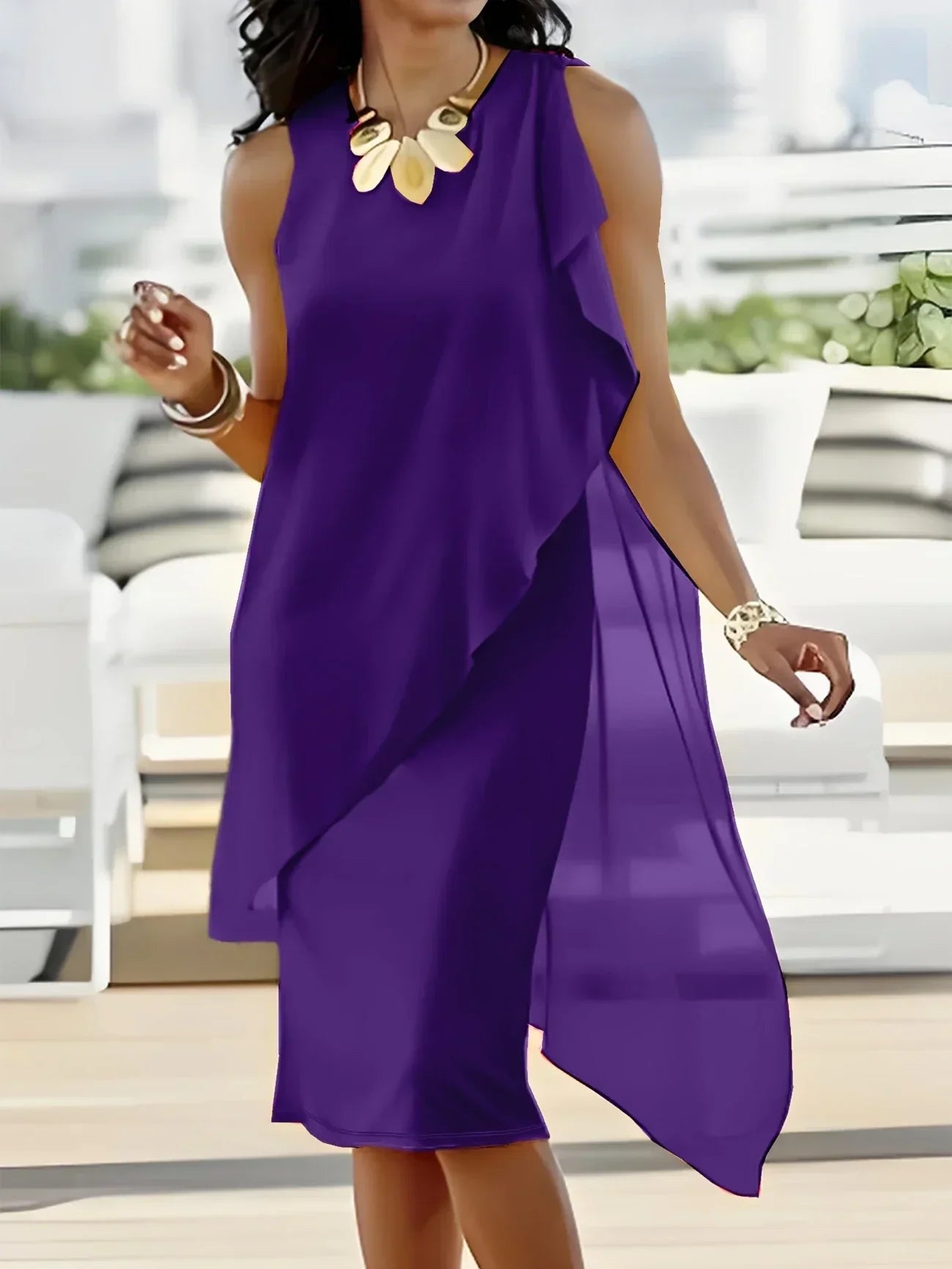 JO | TIMELESS SLEEVELESS MIDI DRESS