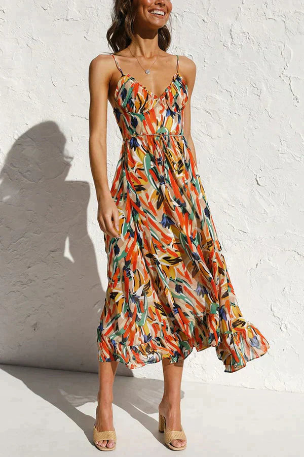 JO | Colorful midi dress