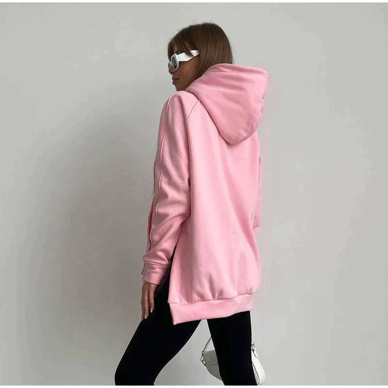 JO | Oversized hooded sweater with hood