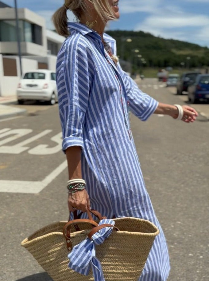 JO | Classic striped shirt dress