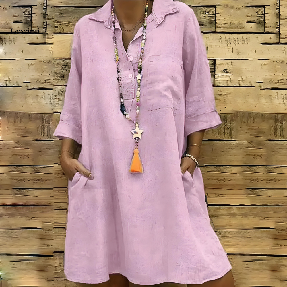 JO | relaxed women's shirt dress with pockets