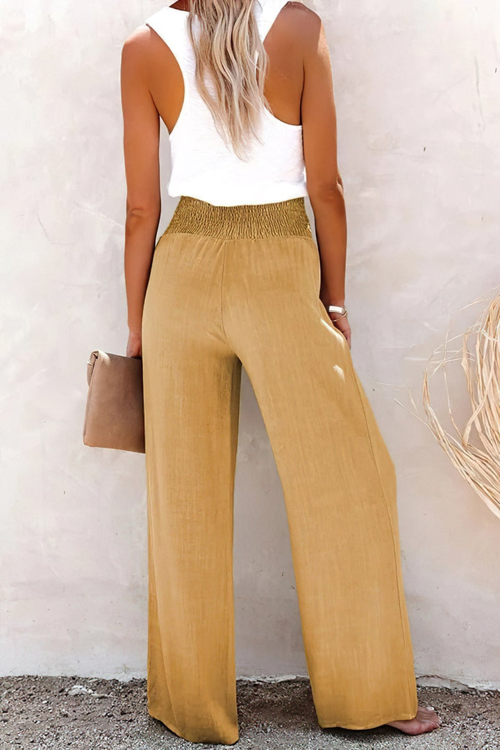 JO | High-waisted linen trousers