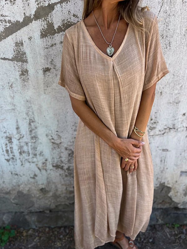 JO | Effortless maxi dress with V-neckline