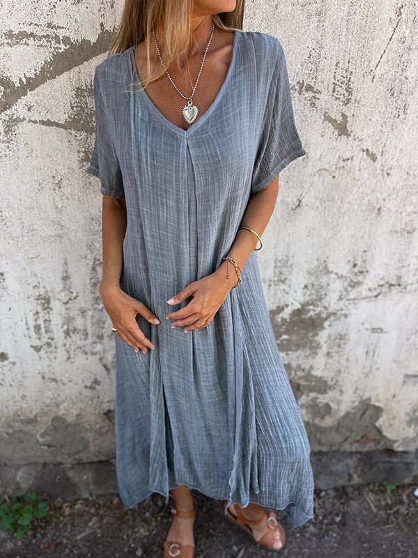 JO | Effortless maxi dress with V-neckline
