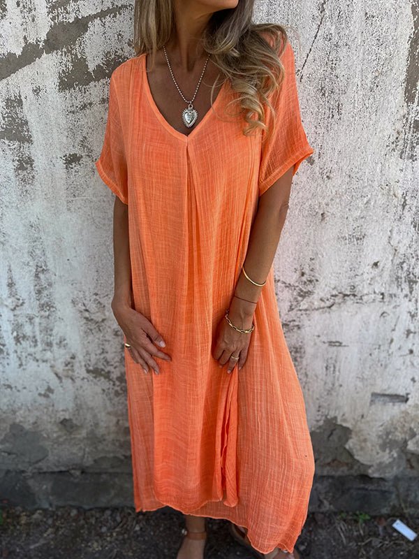 JO | Effortless maxi dress with V-neckline