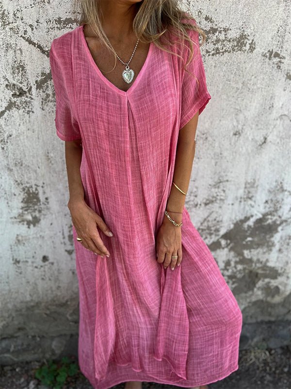JO | Effortless maxi dress with V-neckline